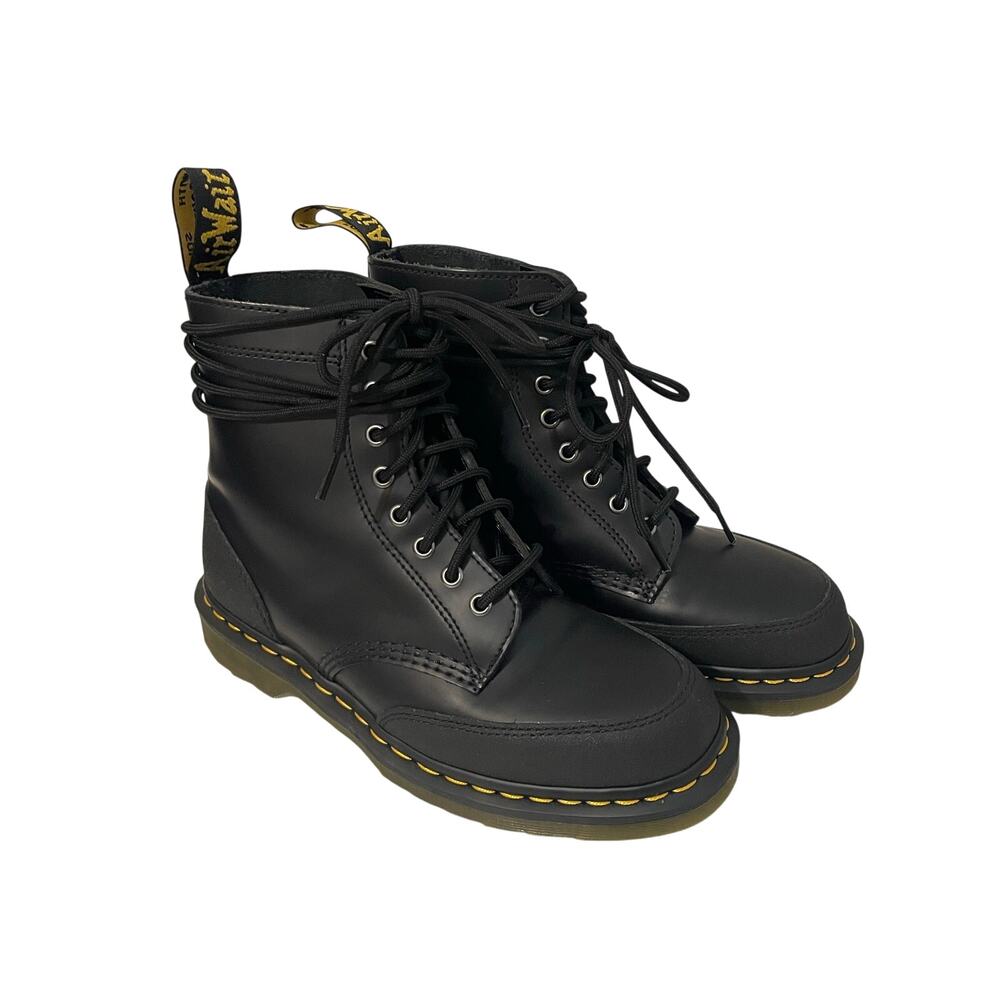 Dr. Martens Unisex 1460 Guard Panel Boots Black Men's 8 Women's 9